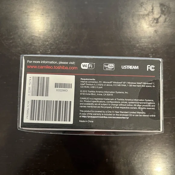Toshiba Camileo AIR10 NWT Full HD WI-FI Camcorder - Picture 3 of 6